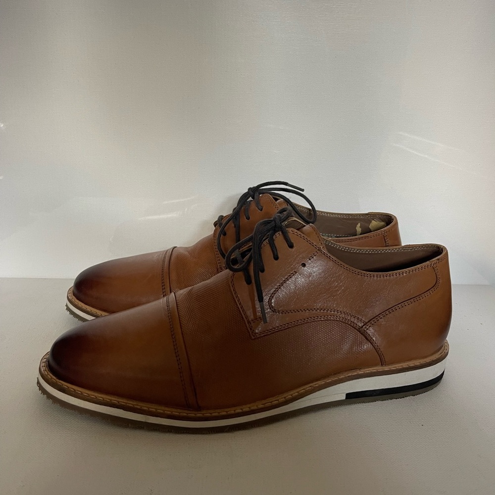 Thomas & Vine Hartley Cap Toe Derby Brown 10.5 Pre Owned
